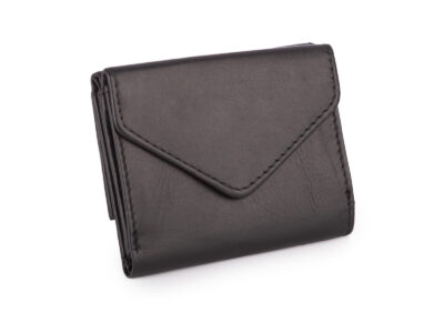 Mały, skórzany portfel damski w kolorze czarnym J Jones - obrazek 5