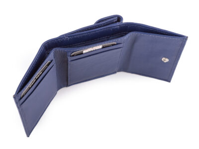 Mały, skórzany portfel damski w kolorze granatowym J Jones - obrazek 2