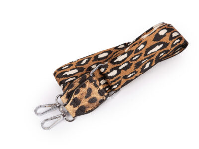 Łódkowata, mała torebka damska z wzorem w modną panterkę - obrazek 8