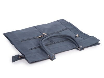 Torba na zakupy błękitna z mocnego materiału - mikrofiby pojemny - obrazek 4