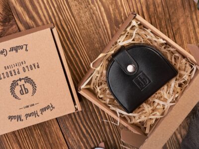 Skórzany, czarny portfel typu bilonówka 'podkówka' Paolo Peruzzi - obrazek 7