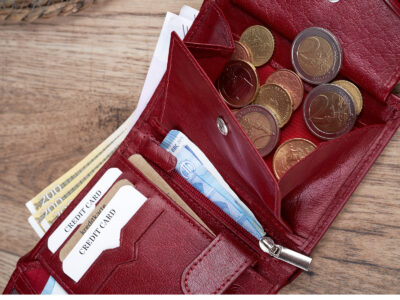 Portfel damski średni z gładkiej skóry naturalnej RFID czerwony Paolo Peruzzi - obrazek 8