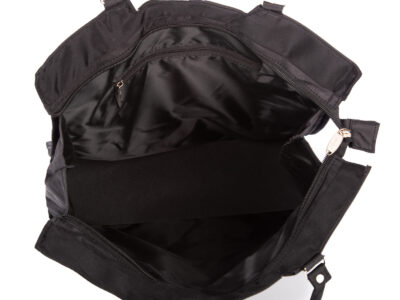 Torba na zakupy czarna z mocnego materiału - mikrofiby pojemny - obrazek 5