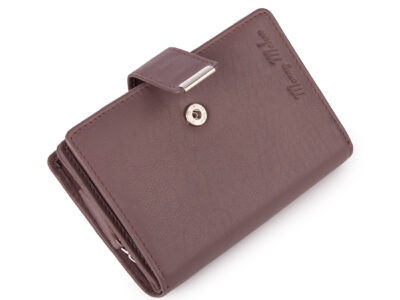 Portfel damski skórzany w kolorze mauve RFID średni Money Maker - obrazek 3