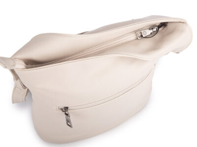 Elegancka, miejska torebka damska na ramię w kolorze ecru  Jennifer Jones - obrazek 7