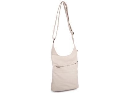 Elegancka, miejska torebka damska na ramię w kolorze ecru  Jennifer Jones - obrazek 2