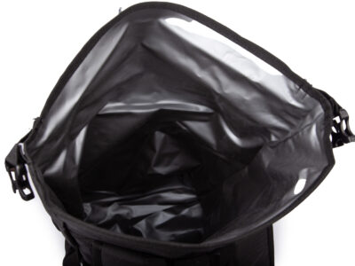 Duży, wodoodporny plecak trekkingowy / sportowy ze zwijanym kołnierzem - obrazek 12