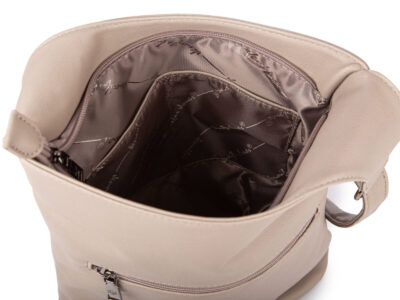 Elegancka, miejska torebka damska na ramię w kolorze beżowym Jennifer Jones - obrazek 7