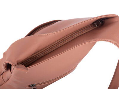 Elegancka, miejska torebka damska na ramię w kolorze różowym pastelowym Jennifer Jones - obrazek 7