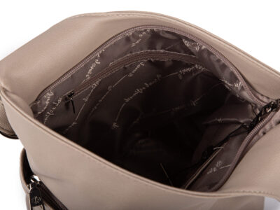 Elegancka, miejska torebka damska na ramię w kolorze beżowym Jennifer Jones - obrazek 8