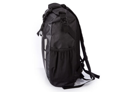 Duży, wodoodporny plecak trekkingowy / sportowy ze zwijanym kołnierzem - obrazek 3