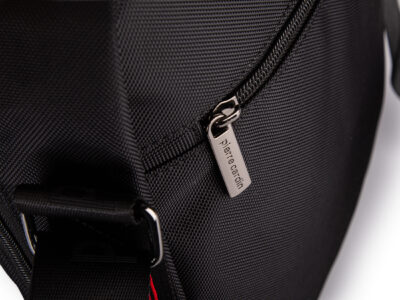 Elegancka czarna materiałowa torba męska na ramię Pierre Cardin - obrazek 8