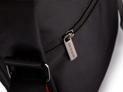 Elegancka czarna materiałowa torba męska na ramię Pierre Cardin - obrazek 8