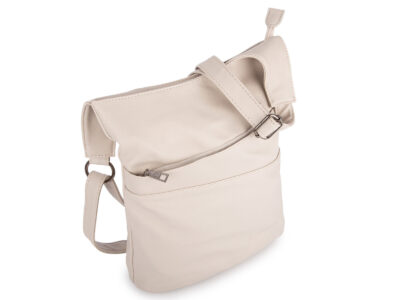 Elegancka, miejska torebka damska na ramię w kolorze ecru  Jennifer Jones - obrazek 5