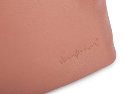 Elegancka, miejska torebka damska na ramię w kolorze różowym pastelowym Jennifer Jones - obrazek 3