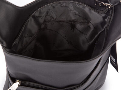 Elegancka, miejska torebka damska na ramię w kolorze czarnym Jennifer Jones - obrazek 7