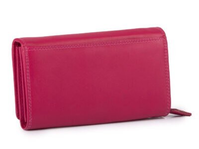 Duży różowy portfel damski skórzany Money Maker - obrazek 2