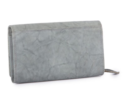 Duży szary portfel damski skórzany Money Maker - obrazek 2