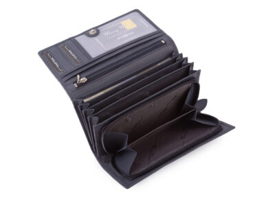 Duży granatowy portfel damski skórzany Money Maker - obrazek 5