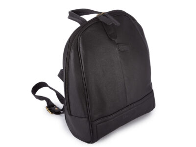 Elegancki, skórzany plecak damski miejski w kolorze czarnym - obrazek 5