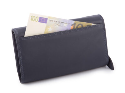 Duży granatowy portfel damski skórzany Money Maker - obrazek 6