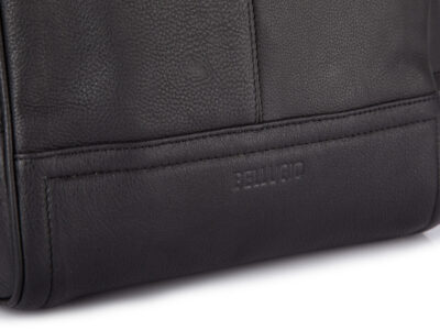 Elegancki, skórzany plecak damski miejski w kolorze czarnym - obrazek 4