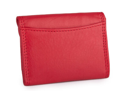 Malutki, kieszonkowy portfel skórzany w kolorze czerwonym Franko - obrazek 2