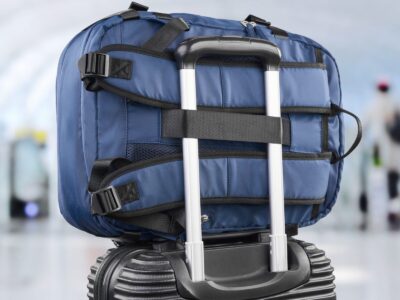 Ciemnoniebieski plecak podróżny poszerzany 40x30x20 cm Paolo Peruzzi - obrazek 9