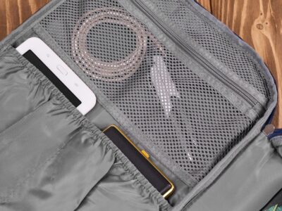 Ciemnoniebieski plecak podróżny poszerzany 40x30x20 cm Paolo Peruzzi - obrazek 5