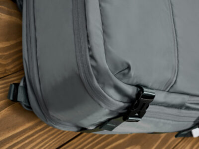 Szary plecak podróżny do samolotu 40x30x20 cm poszerzany Paolo Peruzzi - obrazek 12