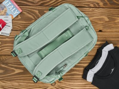 Jasnozielony plecak podróżny bagaż podręczny do samolotu 40x30x20 cm Paolo Peruzzi - obrazek 13