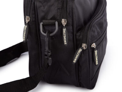 Materiałowa, czarna torba męska na ramię do pracy A5 średnia Beltimore - obrazek 4