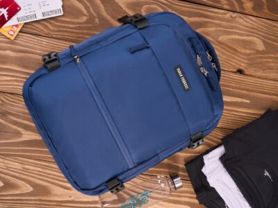 Ciemnoniebieski plecak podróżny poszerzany 40x30x20 cm Paolo Peruzzi - obrazek 14