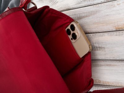 Czerwona torebka damska skórzana, elegancka, półokrągła Paolo Peruzzi - obrazek 7