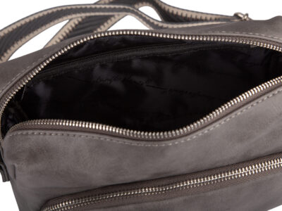 Szara nieduża torebka damska miejska na ramię Jennifer Jones - obrazek 5