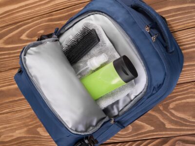 Ciemnoniebieski plecak podróżny poszerzany 40x30x20 cm Paolo Peruzzi - obrazek 4