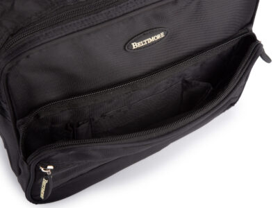 Materiałowa, czarna torba męska na ramię do pracy A5 średnia Beltimore - obrazek 5