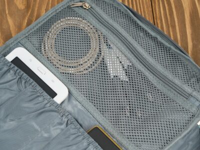 Szary plecak podróżny do samolotu 40x30x20 cm poszerzany Paolo Peruzzi - obrazek 7