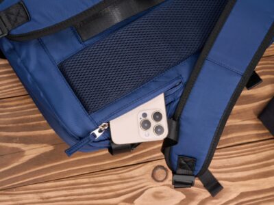 Ciemnoniebieski plecak podróżny poszerzany 40x30x20 cm Paolo Peruzzi - obrazek 11