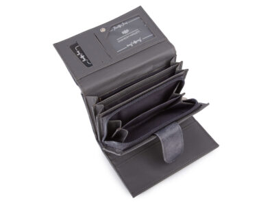 Szara portmonetka damska cieniowana średnia Jennifer Jones - obrazek 6