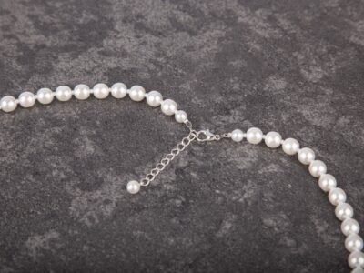 Naszyjnik z białych pereł Preciosa i kryształowych cyrkonii Ivory Duet - obrazek 7