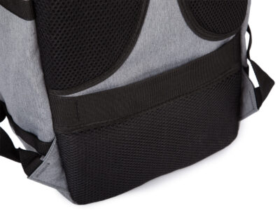 Średniej wielkości, szary plecak podróżny otwierany jak walizka 40x25x20 cm - obrazek 7