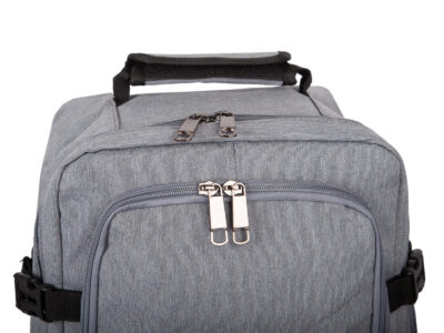 Średniej wielkości, szary plecak podróżny otwierany jak walizka 40x25x20 cm - obrazek 8
