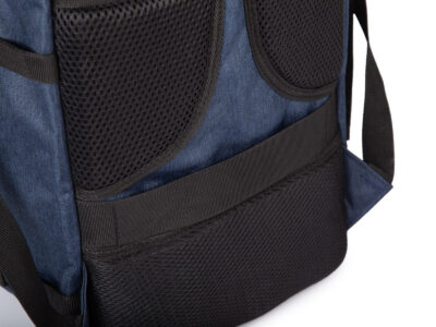 Średniej wielkości, granatowy plecak podróżny otwierany jak walizka 40x25x20 cm - obrazek 7