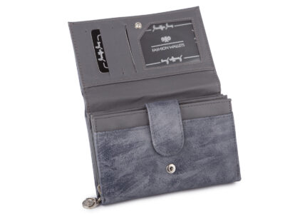 Szara portmonetka damska cieniowana średnia Jennifer Jones - obrazek 3