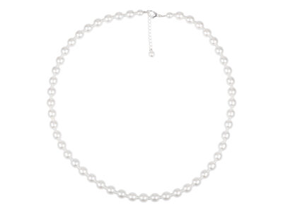 Klasyczny naszyjnik damski z białych pereł Preciosa Classic White 50 cm