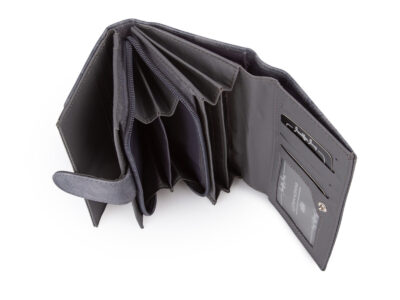 Szara portmonetka damska cieniowana średnia Jennifer Jones - obrazek 7