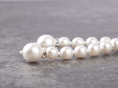 Naszyjnik z białych pereł Preciosa i kryształowych cyrkonii Ivory Duet - obrazek 6