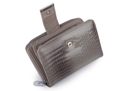 Zestaw prezentowy Etui na klucze szare + Portfel damski szary - obrazek 3