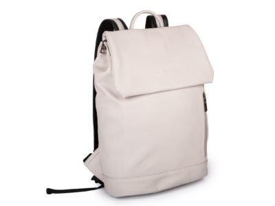 Elegancki beżowy plecak damski miejski / do pracy A4 na laptopa 15.6"